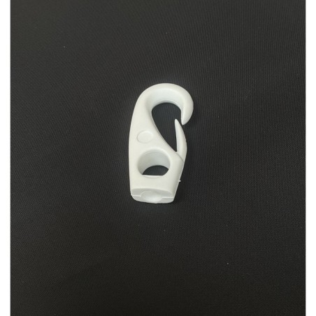 Mousqueton polyamide diam 6mm blanc x10